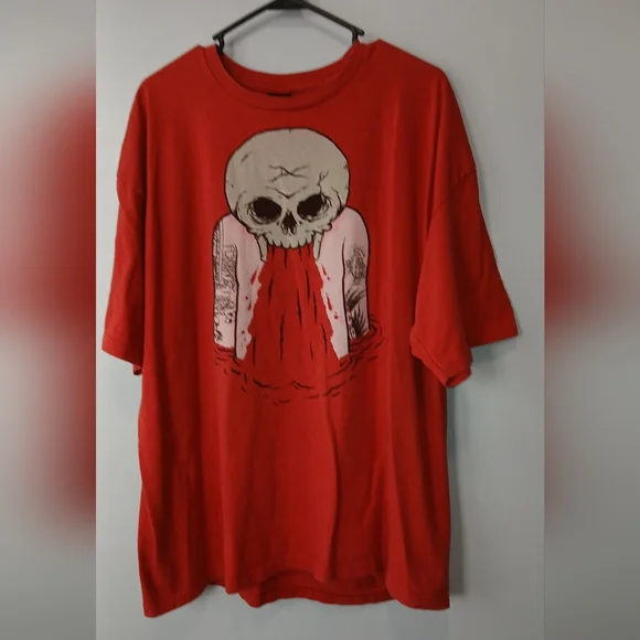 Volcom Skull Art T-shirt Mens XL Streetwear Skater Punk 90's - Picture 1 of 4